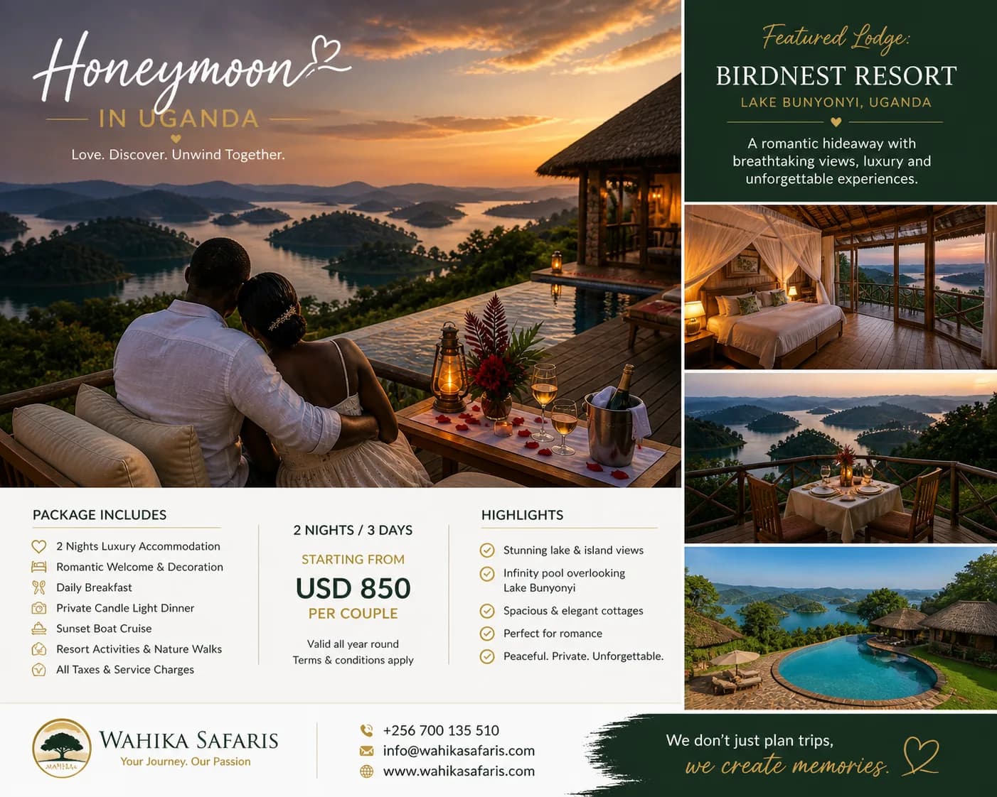 Nile Romance & Wildlife Honeymoon - Wahika Safaris Uganda
